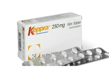 KEPPRA 250 MG 50 FİLM TABLET (levetirasetam) ambalajı, film kaplı tablet. Üretici: UCB PHARMA A.Ş.