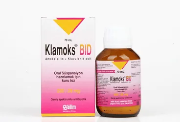 KLAMOKS BID 200 MG 70 ML SUSPANSIYON kutusu, süspansiyon formunda amoksisilin + klavulanik asit içerir. Üretici: BİLİM İLAÇ SANAYİİ VE TİCARET A.Ş.