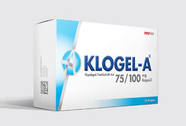 KLOGEL-A 75/100 MG KAPSUL, 90 ADET kutu fotoğrafı, kapsül formunda klopidogrel, asetil salisilik asit içerir. Üretici: NEUTEC İLAÇ SAN. TİC. A.Ş.