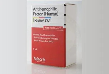 Anti hemofilik faktör 8 içeren flakon: KOATE-DVI FAKTOR VIII 500 IU FLAKON ürün ambalajı. Üretici: DEM İLAÇ SAN. VE TİC. A.Ş.