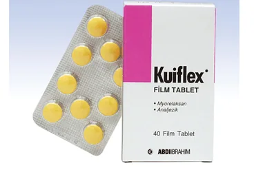 KUIFLEX 200 MG / 200 MG 40 FILM TABLET (fenprobamat kombinasyon) kutu fotoğrafı, film kaplı tablet. Üretici: ABDİ İBRAHİM İLAÇ SANAYİ VE TİCARET A.Ş.