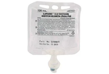 LAFLEKS IZOTONIK SODYUM KLORUR SOLUSYONU 100 ML (SETLI) (sodyum klorur) kutu fotoğrafı, solüsyon. Üretici: HAVER TRAKYA İLAÇ SANAYİ VE TİCARET ANONİM ŞİRKETİ.