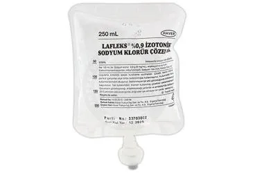 LAFLEKS IZOTONIK SODYUM KLORUR SOLUSYONU 250 ML (SETLI) kutu fotoğrafı, solüsyon formunda sodyum klorur içerir. Üretici: HAVER TRAKYA İLAÇ SANAYİ VE TİCARET ANONİM ŞİRKETİ.