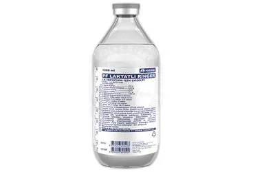 LAKTATLI RINGER 1000 ML SOL. SETLI kutu fotoğrafı. Etkin maddesi serum. Üretici: POLİFARMA İLAÇ SAN. VE TİC. A.Ş.