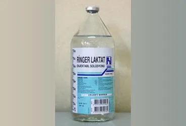 LAKTATLI RINGER 1000 ML SOL SETSIZ kutu fotoğrafı. Etkin maddesi sodyum klorur + kalsiyum klorur + potasyum klorur + sodyum laktat. Üretici: OSEL İLAÇ SANAYİ VE TİCARET ANONİM ŞİRKETİ.