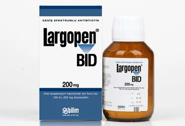 LARGOPEN 200 MG ORAL SUSPANSIYON HAZIRLAMAK ICIN KURU TOZ (100 ML) ambalajı, oral süspansiyon formunda amoksisilin içerir. Üretici: BİLİM İLAÇ SANAYİİ VE TİCARET A.Ş.