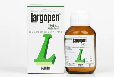 Amoksisilin içeren süspansiyon: LARGOPEN 250 MG 80 ML SUSPANSIYON kutu fotoğrafı. Üretici: BİLİM İLAÇ SANAYİİ VE TİCARET A.Ş.