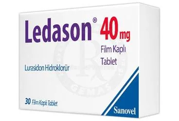 Lurasidon içeren film kaplı tablet: LEDASON 40 MG FILM KAPLI TABLET (30 ADET) kutu fotoğrafı. Üretici: SANOVEL İLAÇ SANAYİ VE TİCARET ANONİM ŞİRKETİ.