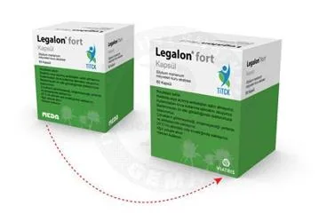 LEGALON FORT 60 KAPSUL kutusu, kapsül formunda silimarin içerir. Üretici: VİATRİS İLAÇLARI LİMİTED ŞİRKETİ.