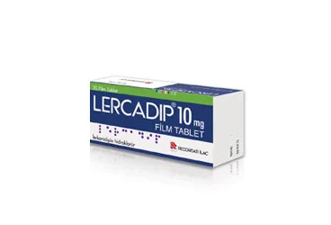 LERCADIP 10 MG 30 FİLM TABLET (lerkanidipin hcl) ambalajı, film kaplı tablet. Üretici: RECORDATİ İLAÇ SANAYİ VE TİCARET ANONİM ŞİRKETİ.