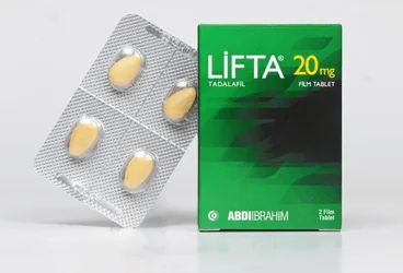 LIFTA 20 MG 2 FİLM TABLET (tadalafil) kutu fotoğrafı, film kaplı tablet. Üretici: ABDİ İBRAHİM İLAÇ SANAYİ VE TİCARET A.Ş.