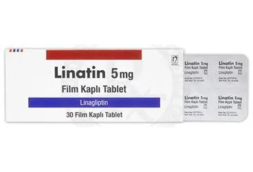 Linagliptin içeren film kaplı tablet: LINATIN 5 MG FILM KAPLI TABLET (30 TABLET) kutu fotoğrafı. Üretici: NOBEL İLAÇ SAN. VE TİC. A.Ş.
