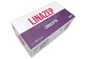 LINAZEP 5 MG FILM KAPLI TABLET (30 TABLET) (linagliptin) ambalajı, film kaplı tablet. Üretici: BİLİM İLAÇ SANAYİİ VE TİCARET A.Ş.