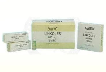 Linkomisin hcl içeren ampul: LINKOLES AMPUL 2 ML 600 MG 1 AMPUL ürün ambalajı. Üretici: AROMA İLAÇ SAN.LTD.ŞTİ.