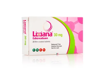 LIXIANA 30 MG 28 FILM KAPLI TABLET kutusu. Edoksaban içeren film kaplı tablet. Üretici: DAIICHI SANKYO İLAÇ TİCARET LİMİTED ŞİRKETİ.