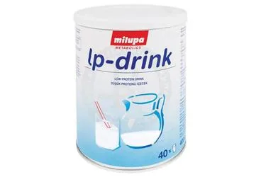 LP-DRINK 400 G kutusu. Etkin maddesi protein+karbonhidrat+yag+vitamin+mineral+eser element+lif. Üretici: NUMIL GIDA ÜRÜNLERİ SANAYİ VE TİCARET A.Ş.