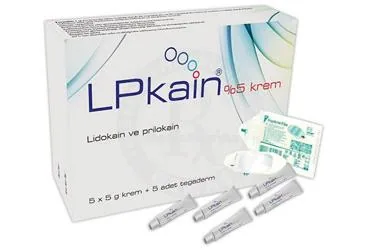 LPKAIN %5 KREM (5 GR 5 ADET) (lidokain + prilokain -topikal) kutusu, krem. Üretici: TAB İLAÇ SANAYİ ANONİM ŞİRKETİ.