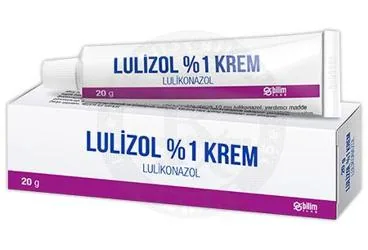 Lulikonazol içeren krem: LULIZOL %1 KREM (20 G) kutu fotoğrafı. Üretici: BİLİM İLAÇ SANAYİİ VE TİCARET A.Ş.