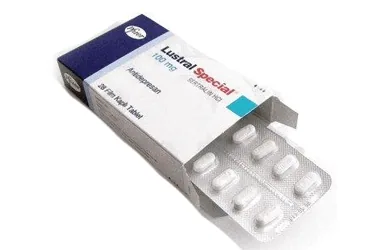 LUSTRAL SPECIAL 100 MG 28 FİLM TABLET kutusu, film kaplı tablet formunda sertralin içerir. Üretici: VİATRİS İLAÇLARI LİMİTED ŞİRKETİ.