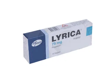 LYRICA 75 MG 14 KAPSÜL ambalajı. Pregabalin içeren kapsül. Üretici: VİATRİS İLAÇLARI LİMİTED ŞİRKETİ.