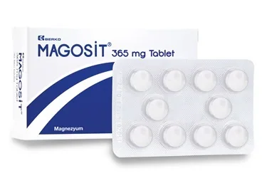 MAGOSIT 365 MG FILM KAPLI TABLET (30 ADET) (magnezyum) ürün ambalajı, film kaplı tablet. Üretici: BERKO İLAÇ VE KİMYA SAN. A.Ş.