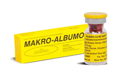 MAKRO-ALBUMON 2 MG/FLAKON RADYOFARMASOTIK HAZIRLAMA KITI 6 FLAKON (human albumin makroagregatı) ambalajı, flakon. Üretici: MEDİCHECK NÜKLEER ÜRÜNLER SANAYİ VE TİCARET ANONİM ŞİRKETİ.