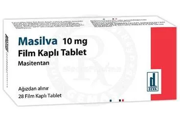 MASILVA 10 MG FILM KAPLI TABLET (28 TABLET) (masitentan) kutu fotoğrafı, film kaplı tablet. Üretici: DEVA HOLDİNG ANONİM ŞİRKETİ.