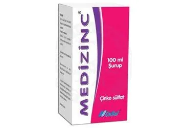 MEDIZINC ŞURUP 100 ML (çinko sülfat) ürün ambalajı, şurup. Üretici: CASEL ECZACI CAHİT SELİMOĞLU İLAÇ SANAYİİ VE TİCARET LİMİTED ŞİRKETİ.