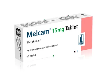 MELCAM 15 MG 10 TABLET ambalajı, tablet formunda meloksikam içerir. Üretici: DEVA HOLDİNG ANONİM ŞİRKETİ.