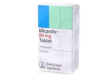 MICARDIS 80 MG 28 TABLET ürün ambalajı. Telmisartan içeren tablet. Üretici: BOEHRİNGER INGELHEİM İLAÇ TİCARET A.Ş.