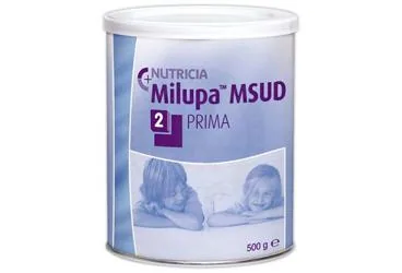 MILUPA MSUD 2 PRIMA (500 G) ambalajı. Etkin maddesi enteral beslenme. Üretici: NUMIL GIDA ÜRÜNLERİ SANAYİ VE TİCARET A.Ş.