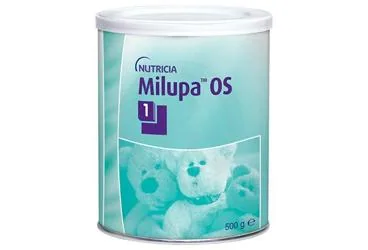 MILUPA OS 1 500 G ambalajı. Etkin maddesi protein+karbonhidrat+yag+vit+mineral+eser element. Üretici: NUMIL GIDA ÜRÜNLERİ SANAYİ VE TİCARET A.Ş.