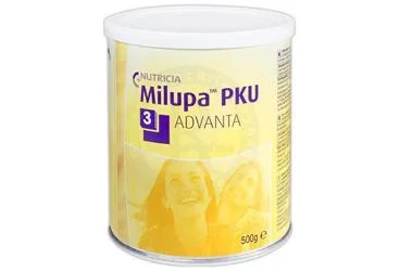 MILUPA PKU 3 ADVANTA (500 G) 1 KUTU ambalajı. Etkin maddesi tibbi amacli mama. Üretici: NUMIL GIDA ÜRÜNLERİ SANAYİ VE TİCARET A.Ş.
