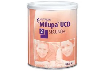 Enteral beslenme içeren MILUPA UCD 2 SECUNDA (500 G) kutu fotoğrafı. Üretici: NUMIL GIDA ÜRÜNLERİ SANAYİ VE TİCARET A.Ş.
