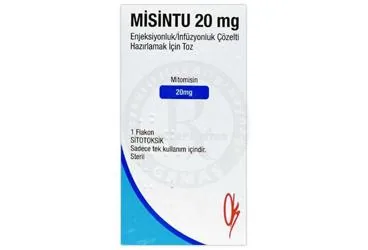 MISINTU 20 MG ENJEKSIYONLUK / INFUZYONLUK COZELTI HAZIRLAMAK ICIN TOZ (1 FLAKON) ambalajı. Mitomycin içeren çözelti. Üretici: KOÇSEL İLAÇ SANAYİ VE TİCARET ANONİM ŞİRKETİ.