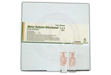 MOLAR SODYUM BIKAR. BIOSEL 10 MLX100 AMPUL ambalajı, ampul formunda sodyum bikarbonat içerir. Üretici: OSEL İLAÇ SANAYİ VE TİCARET ANONİM ŞİRKETİ.
