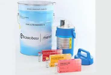 Sodyum molibdat  + sodyum perteknetat içeren MON.TEK 99MO/99MTC JENERATOR (10 GBQ) ürün ambalajı. Üretici: CURİUM NÜKLEER TIP ANONİM ŞİRKETİ.