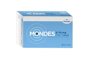 Desloratadin, montelukast sodyum içeren film kaplı tablet: MONDES 5/10 MG FILM KAPLI TABLET, 90 ADET kutu fotoğrafı. Üretici: HUMANİS SAĞLIK A.Ş.