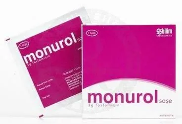 MONUROL 3 G GRANUL ICEREN SASE (1 SASE) kutu fotoğrafı, saşe formunda fosfomisin içerir. Üretici: BİLİM İLAÇ SANAYİİ VE TİCARET A.Ş.