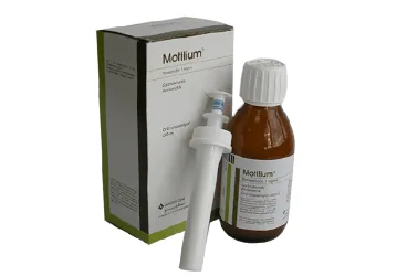Domperidon içeren oral süspansiyon: MOTILIUM 1 MG/ML ORAL SUSPANSIYON (200 ML) kutusu. Üretici: JOHNSON AND JOHNSON SIHHİ MALZEME SANAYİ VE TİCARET LİMİTED ŞİRKETİ.