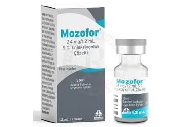 MOZOFOR 24 MG/1,2 ML S.C. ENJEKSIYONLUK COZELTI (1 ADET) kutusu, çözelti formunda pleriksafor içerir. Üretici: POLİFARMA İLAÇ SAN. VE TİC. A.Ş.