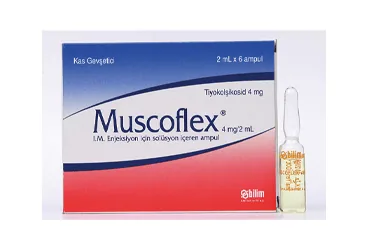 MUSCOFLEX 4 MG/2 ML I.M. ENJEKSİYONLUK ÇÖZELTİ İÇERENAMPUL, 10 AMPUL (tiyokolşikosid) kutu fotoğrafı, çözelti. Üretici: BİLİM İLAÇ SAN. VE TİC. A.Ş.