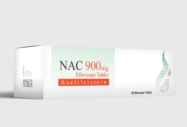 NAC-C 900/300 MG EFERVESAN TABLET (30 EFERVESAN TABLET) (asetilsistein, vitamin c kombinasyonu) ambalajı, efervesan tablet. Üretici: CELTİS İLAÇ SANAYİ VE TİCARET ANONİM ŞİRKETİ.