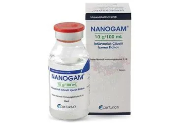NANOGAM 10G/100 ML INFUZYONLUK COZELTI ICEREN FLAKON (1 FLAKON) (immünglobülin) ürün ambalajı, çözelti. Üretici: CENTURİON İLAÇ SANAYİ VE TİCARET ANONİM ŞİRKETİ.
