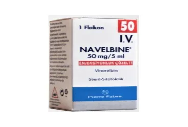 NAVELBINE 50 MG/5 ML ENJEKSIYONLUK COZELTI (vinorelbin) kutusu, çözelti. Üretici: PIERRE FABRE İLAÇ A.Ş.