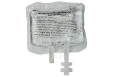 NEOFLEKS %0,9 IZOTONIK SODYUM KLORUR SUDAKI COZELTISI 150 ML PP TORBA SETLI kutu fotoğrafı, çözelti formunda sodyum klorur içerir. Üretici: TURKTIPSAN SAĞLIK TURİZM EĞİTİM VE TİCARET A.Ş.
