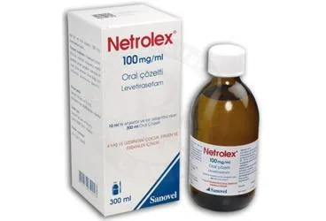 NETROLEX 100 MG/ML ORAL COZELTI 300 ML (levetirasetam) ürün ambalajı, çözelti. Üretici: SANOVEL İLAÇ SANAYİ VE TİCARET ANONİM ŞİRKETİ.