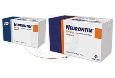 NEURONTIN 600 MG 50 ÇENTİKLİ FİLM TABLET ambalajı, film kaplı tablet formunda gabapentin içerir. Üretici: VİATRİS İLAÇLARI LİMİTED ŞİRKETİ.