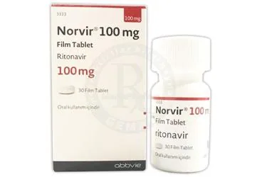 NORVIR 100 MG 30 FILM TABLET (ritonavir) kutu fotoğrafı, film kaplı tablet. Üretici: ABBVİE TIBBİ İLAÇLAR SANAYİ VE TİCARET LİMİTED ŞİRKETİ.