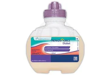 NOVASOURCE DIABETES 250 ML MULTIFRUIT kutu fotoğrafı. Etkin maddesi protein+karbonhidrat+yag+vit+mineral. Üretici: NESTLE TÜRKİYE GIDA SANAYİ ANONİM ŞİRKETİ.